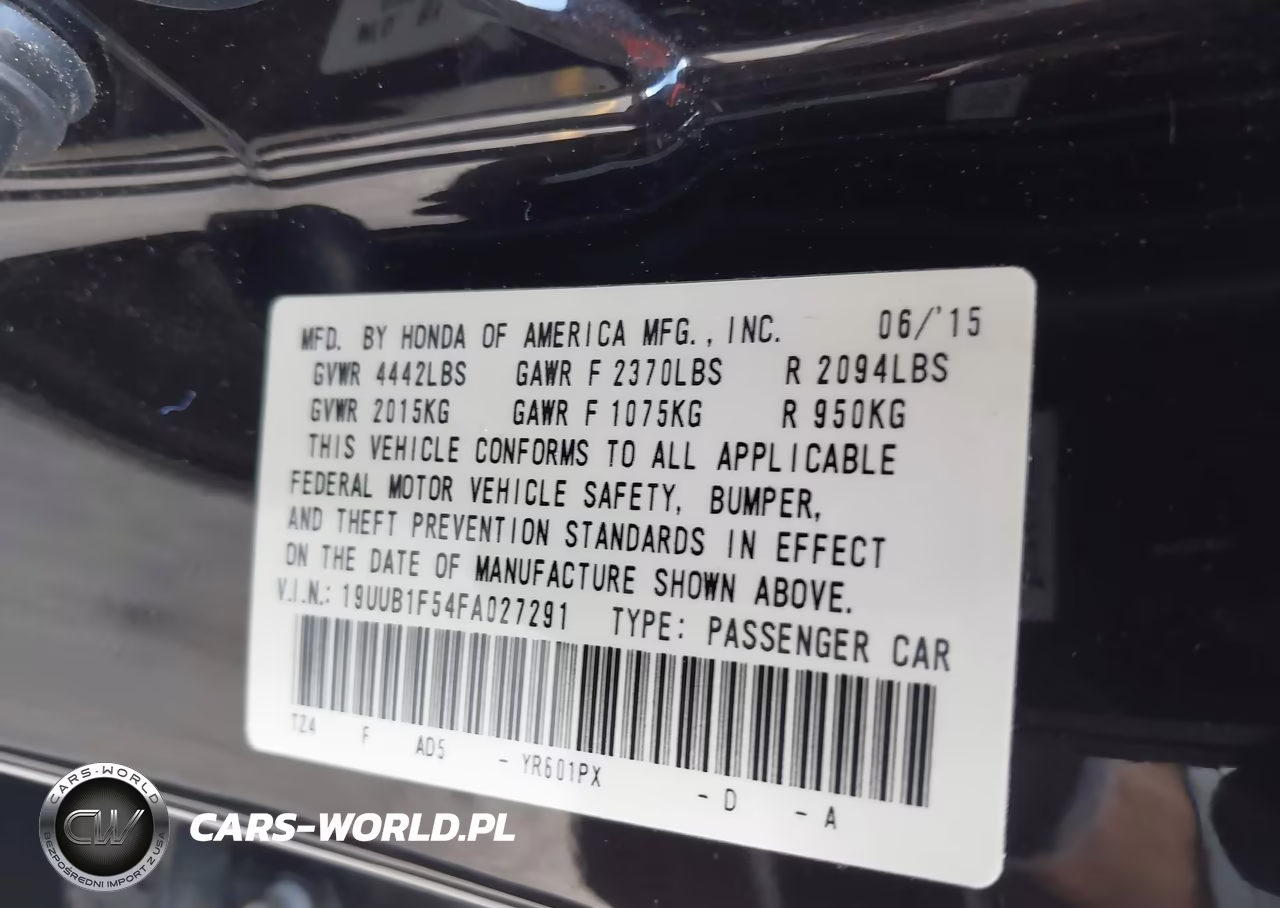 2015 Acura Tlx Tech VIN:19UUB1F54FA027291 - 9