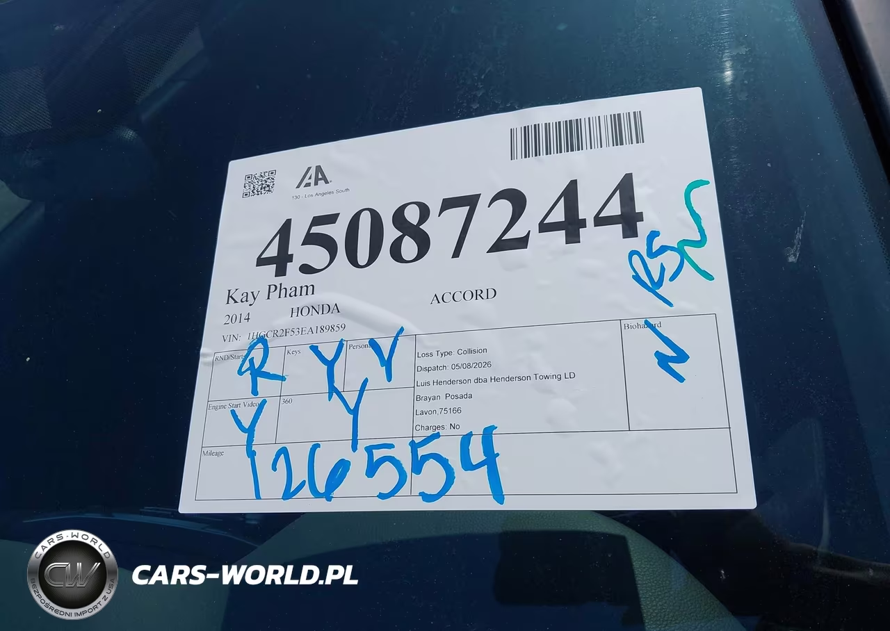 2014 Honda Accord Sport VIN:1HGCR2F53EA189859 - 17
