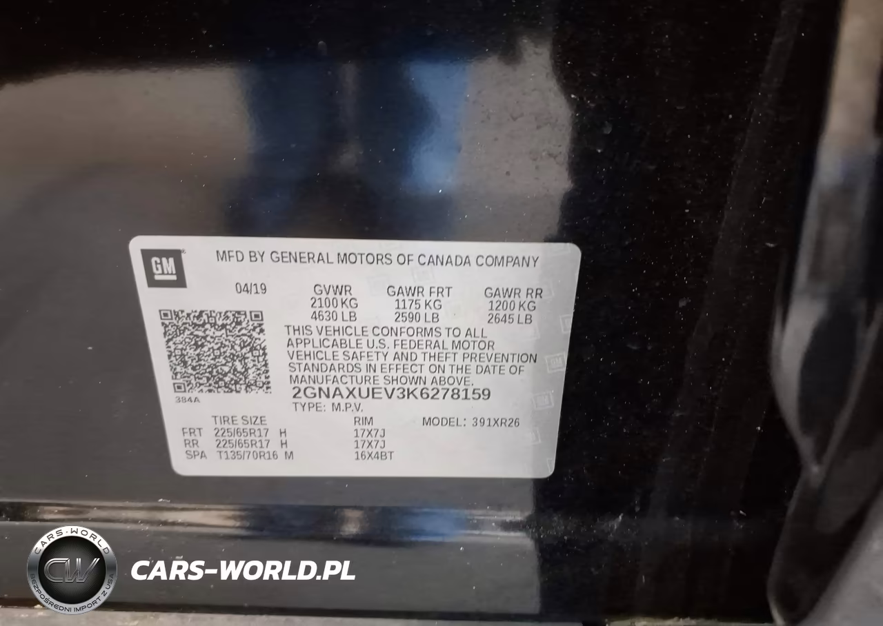 2019 Chevrolet Equinox Lt VIN:2GNAXUEV3K6278159 - 9