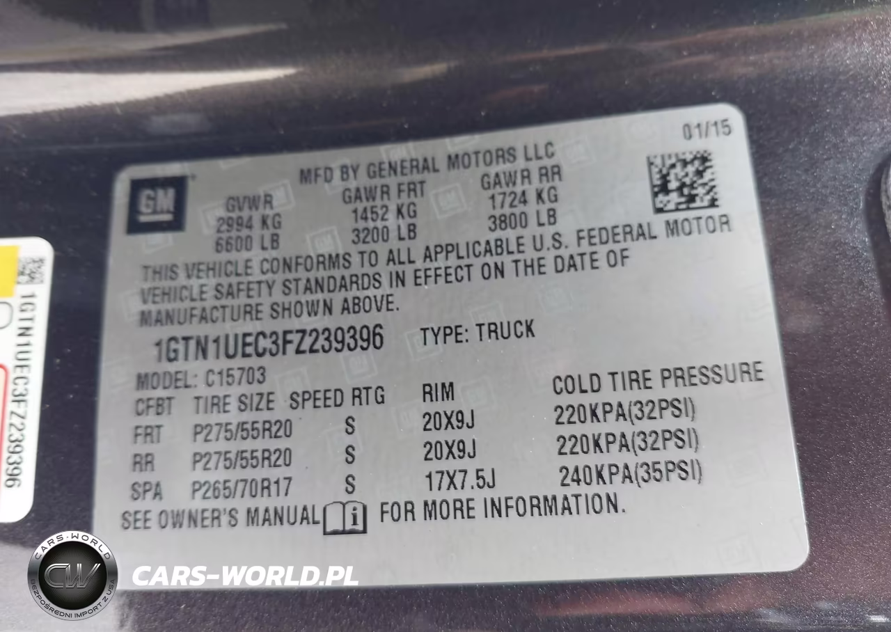 2015 GMC Sierra 1500 Sle VIN:1GTN1UEC3FZ239396 - 9
