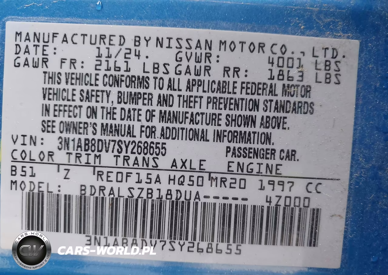 2025 Nissan Sentra Sr VIN:3N1AB8DV7SY268655 - 9