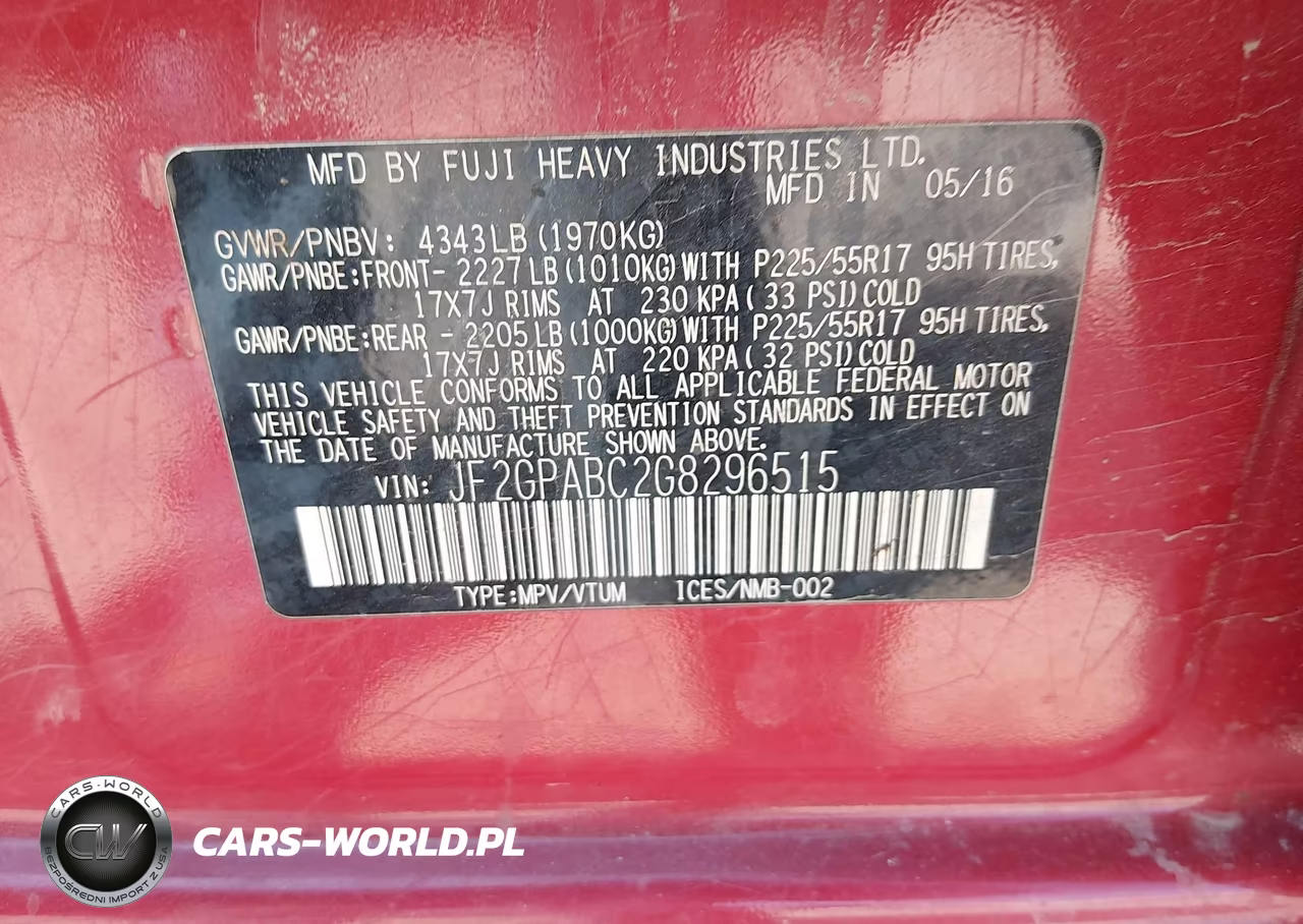 2016 Subaru Crosstrek 2.0I Premium VIN:JF2GPABC2G8296515 - 9