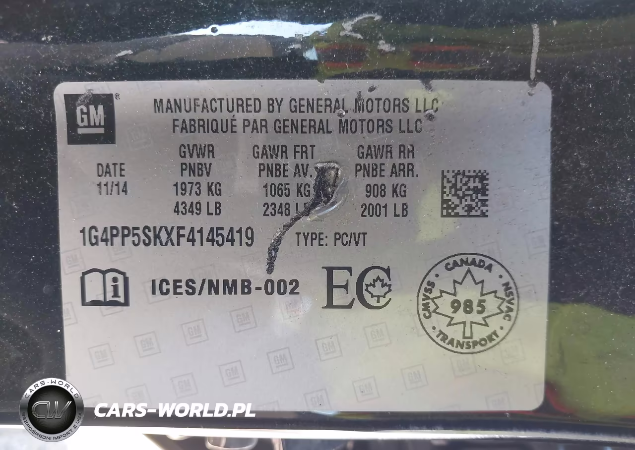 2015 Buick Verano VIN:1G4PP5SKXF4145419 - 9