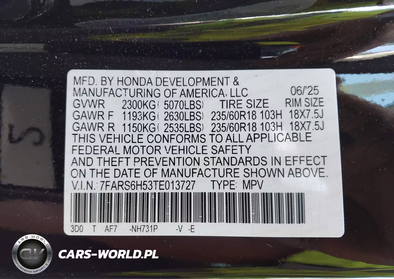 2026 Honda Cr-V Hybrid Awd Sport VIN:7FARS6H53TE013727 - 9