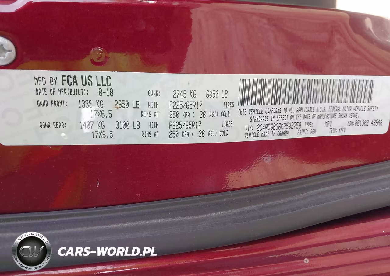 2019 Dodge Grand Caravan Se Plus VIN:2C4RDGBG6KR502759 - 9
