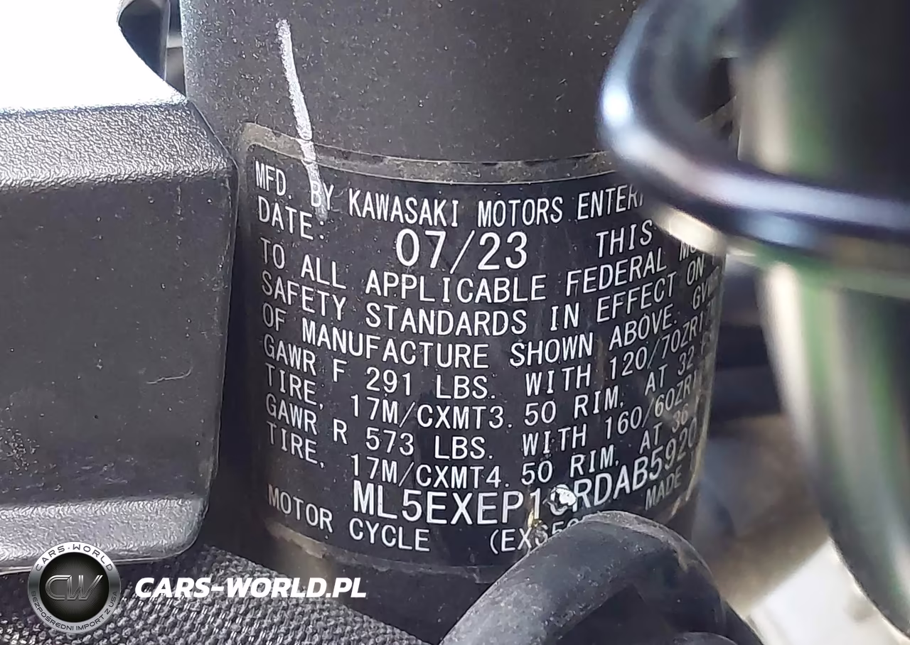 2024 Kawasaki Ex650 P VIN:ML5EXEP10RDAB5920 - 10