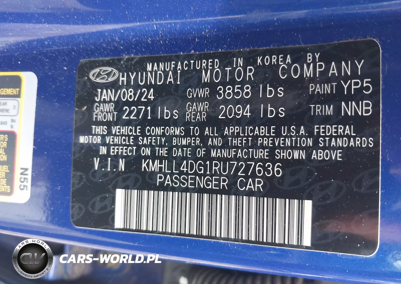 2024 Hyundai Elantra Se VIN:KMHLL4DG1RU727636 - 9