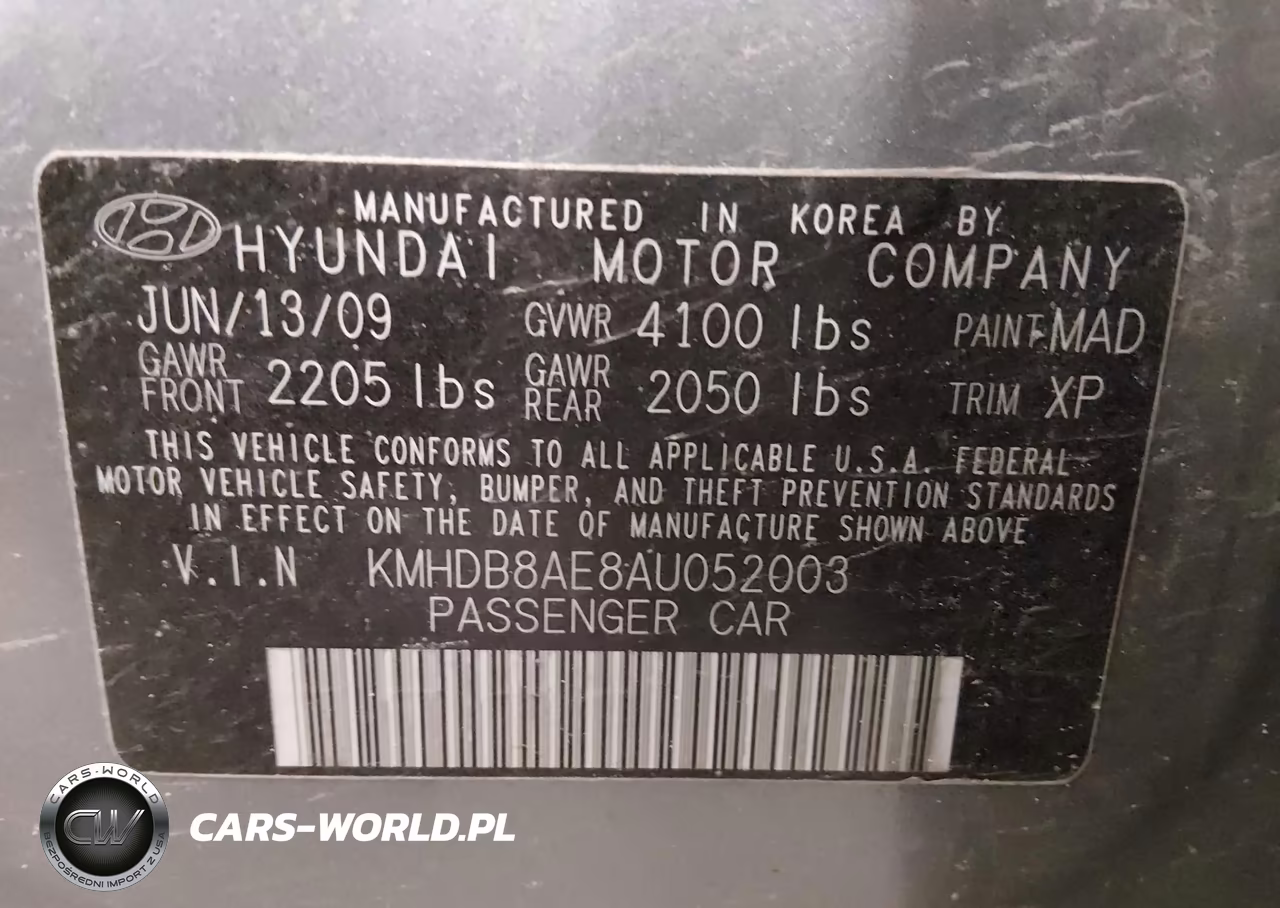 2010 Hyundai Elantra Touring Gls VIN:KMHDB8AE8AU052003 - 9