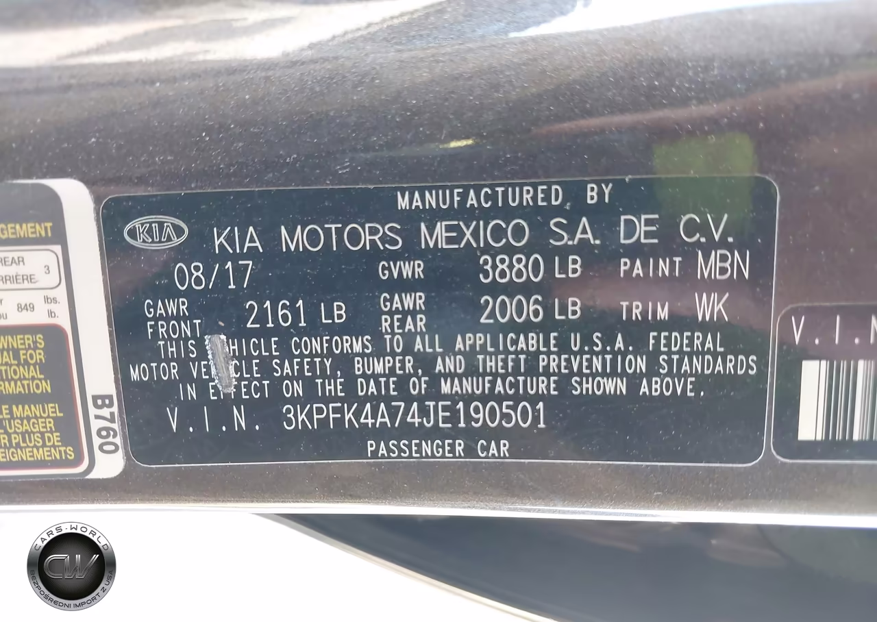 2018 Kia Forte Lx VIN:3KPFK4A74JE190501 - 9