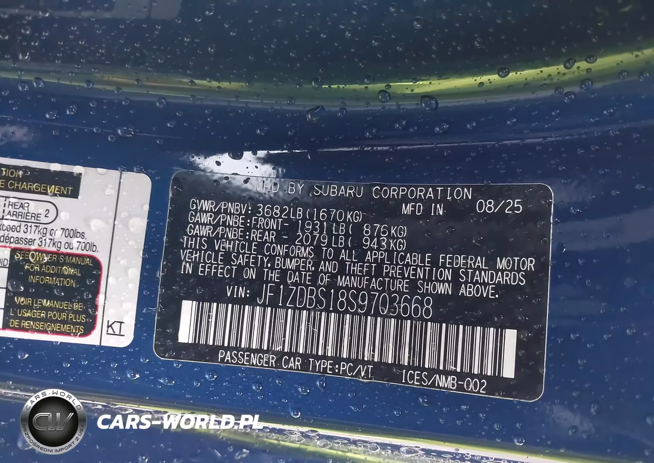 2025 Subaru Brz Ts VIN:JF1ZDBS18S9703668 - 9