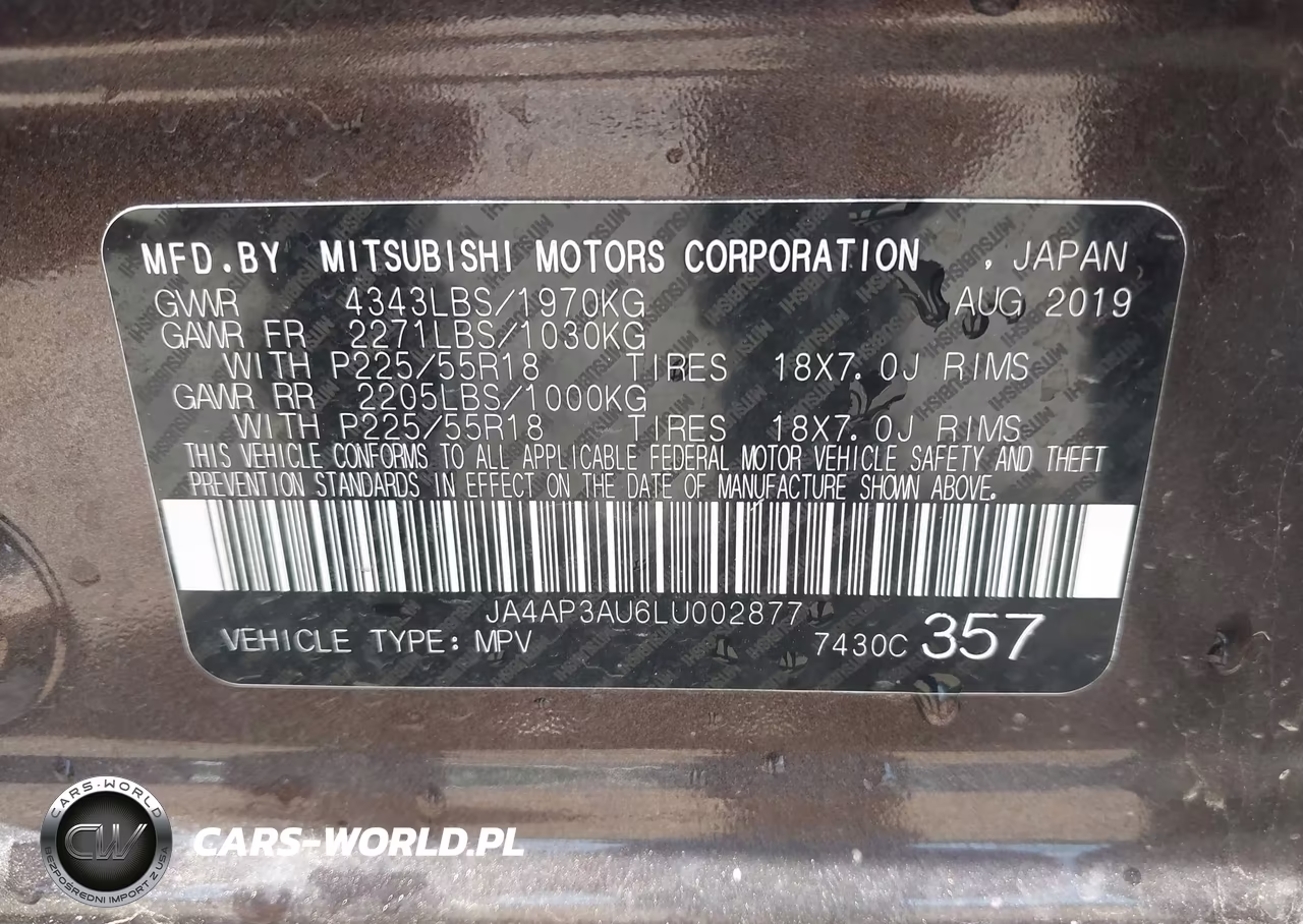 2020 Mitsubishi Outlander Sport 2.0 Es VIN:JA4AP3AU6LU002877 - 9