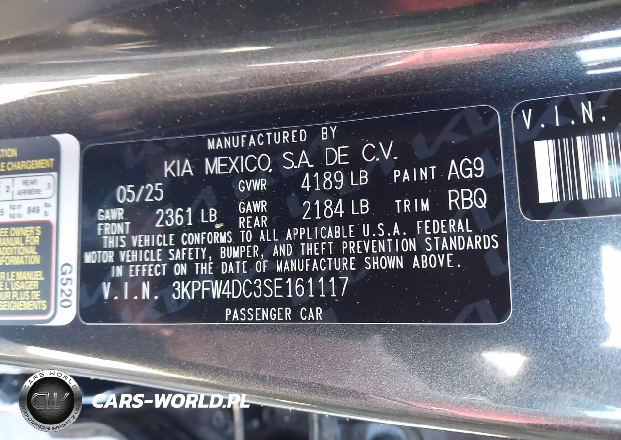 2025 Kia K4 Gt-Line Turbo VIN:3KPFW4DC3SE161117 - 9