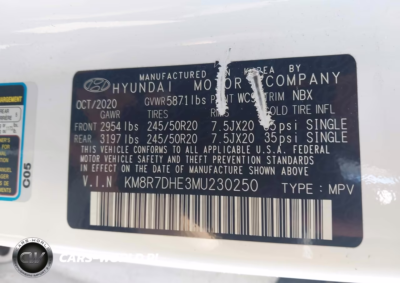 2021 Hyundai Palisade Calligraphy VIN:KM8R7DHE3MU230250 - 9