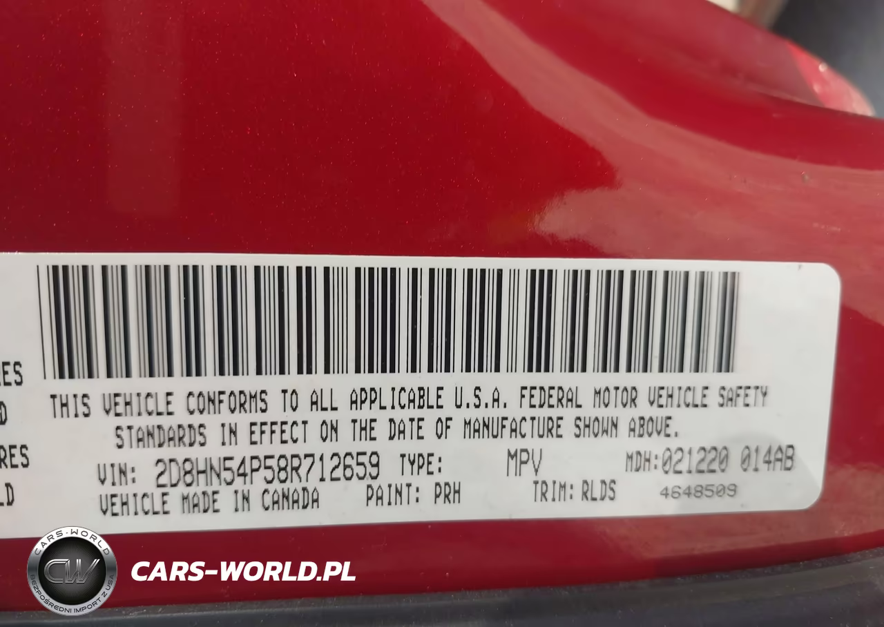 2008 Dodge Grand Caravan Sxt VIN:2D8HN54P58R712659 - 9