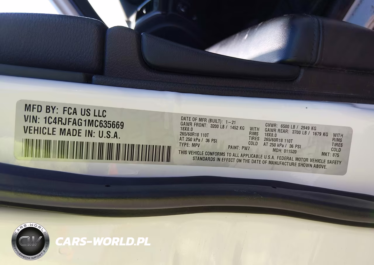 2021 Jeep Grand Cherokee Laredo E 4X4 VIN:1C4RJFAG1MC635669 - 9