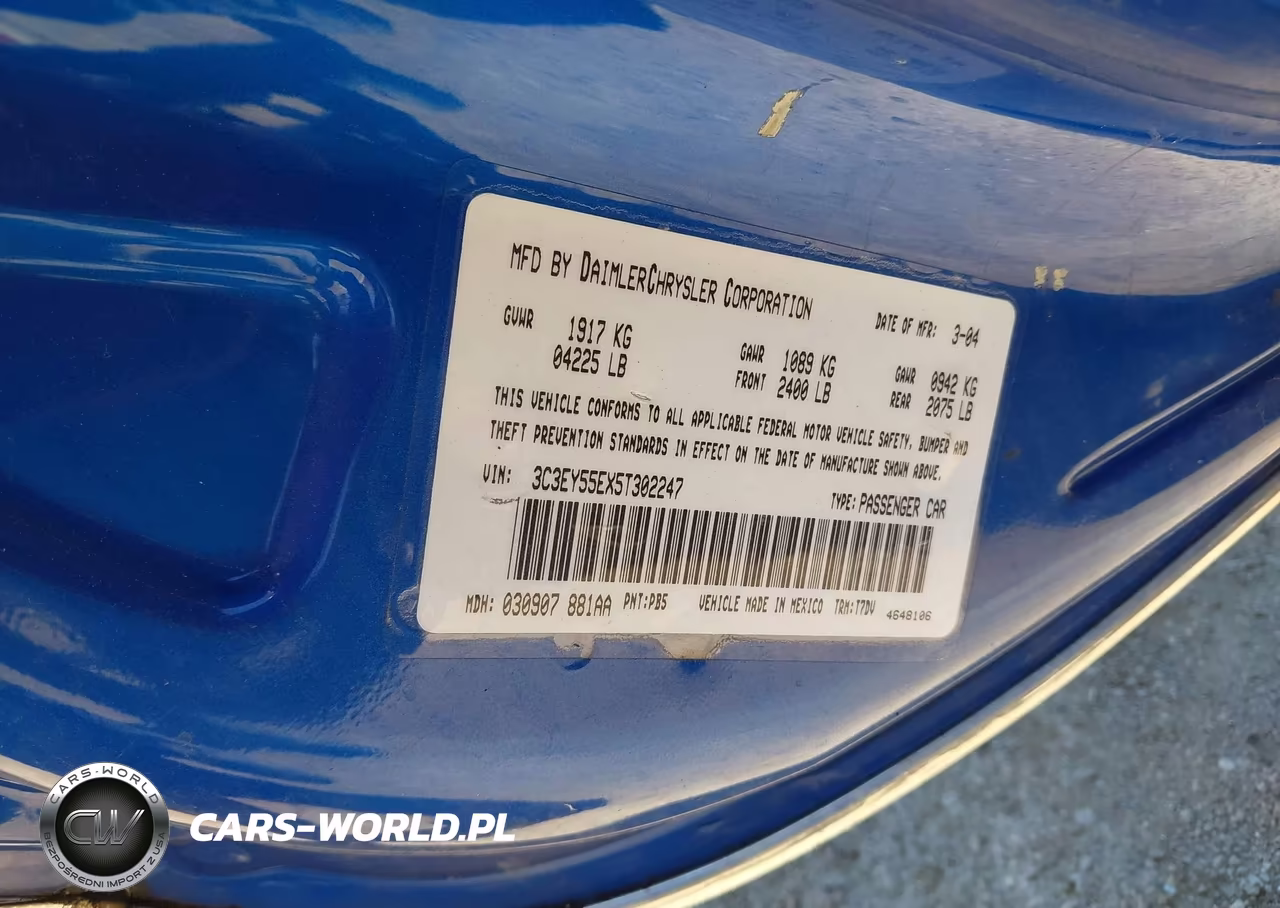 2005 Chrysler Pt Cruiser Touring VIN:3C3EY55EX5T302247 - 9