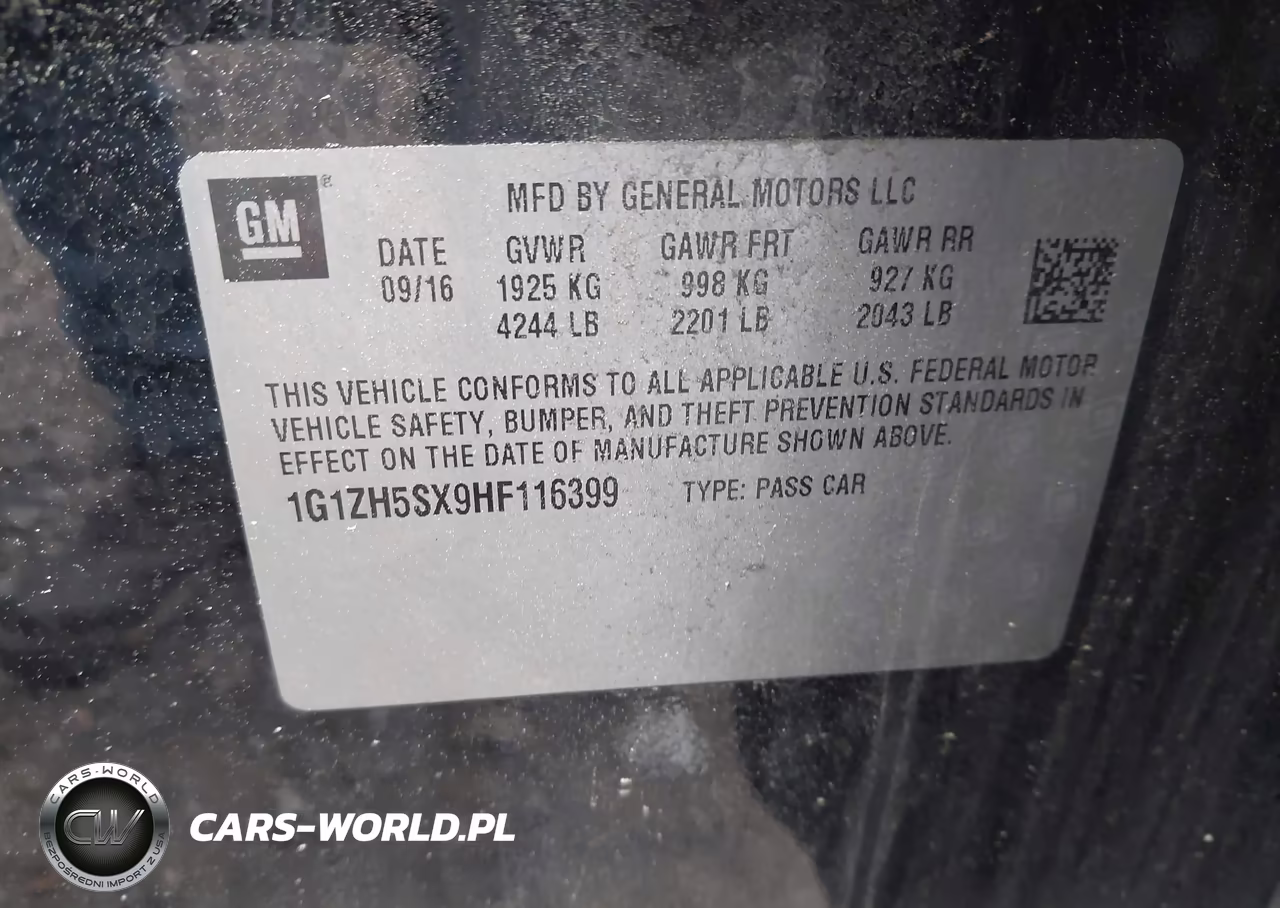 2017 Chevrolet Malibu Premier VIN:1G1ZH5SX9HF116399 - 9