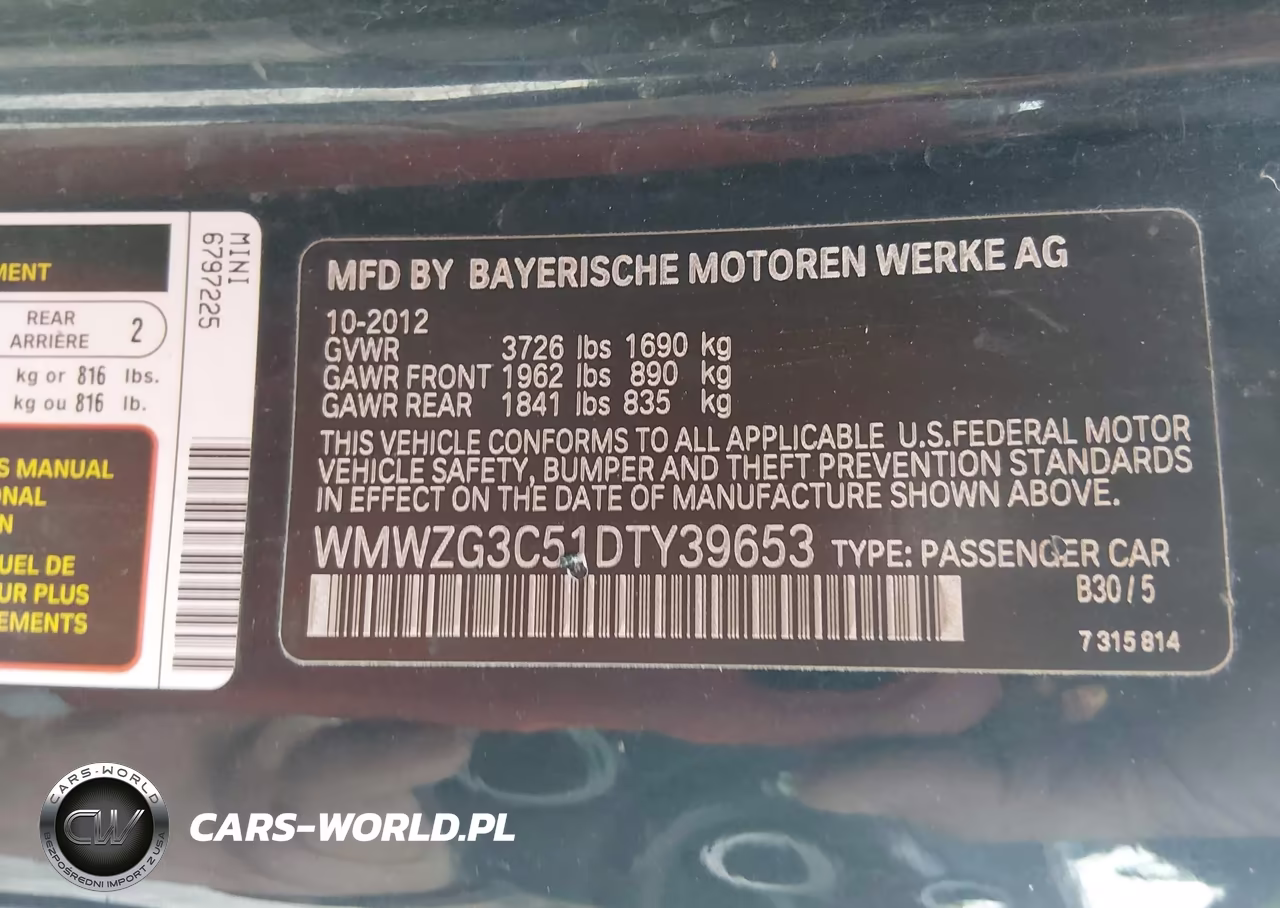 2013 Mini Clubman Cooper S VIN:WMWZG3C51DTY39653 - 9