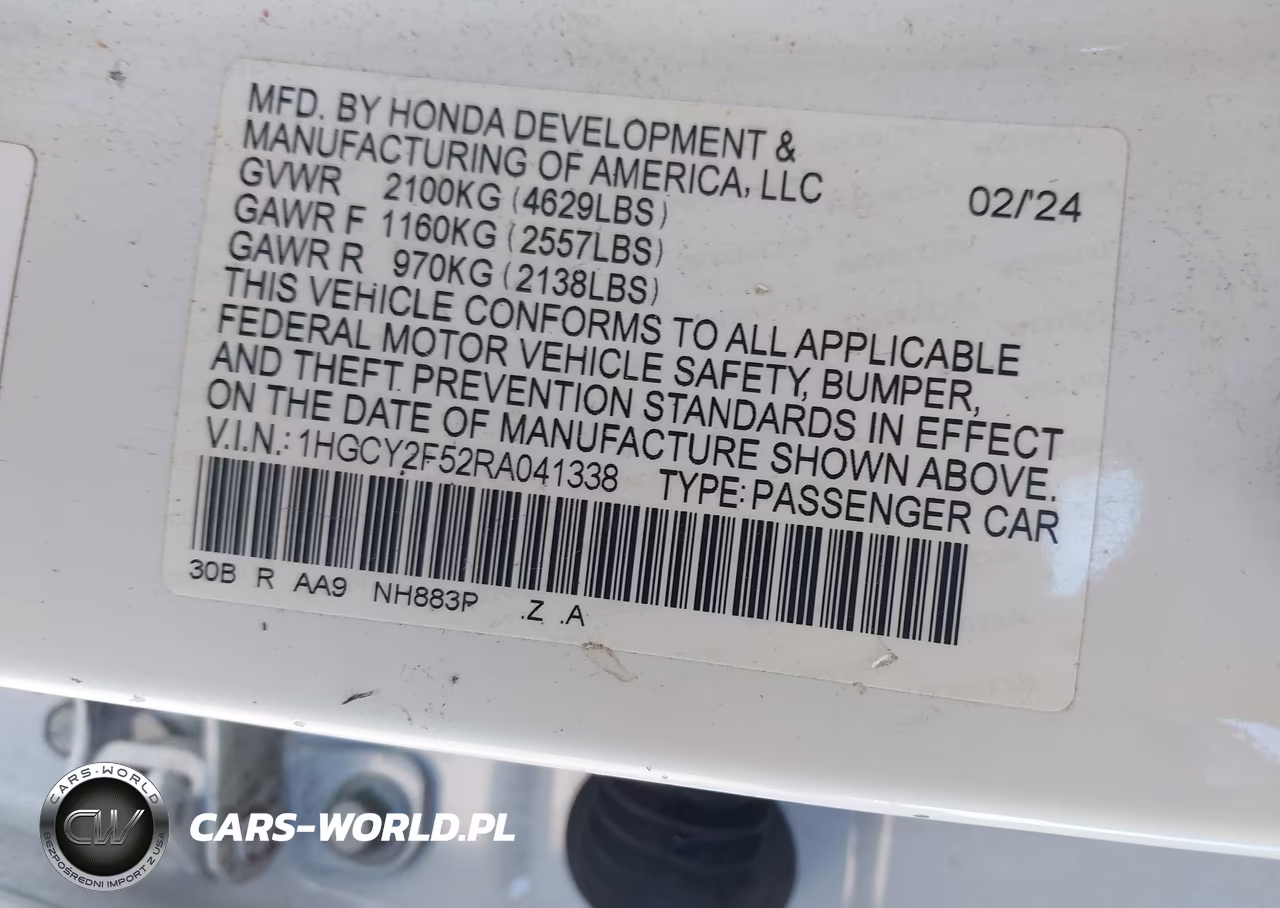 2024 Honda Accord Hybrid Sport VIN:1HGCY2F52RA041338 - 9