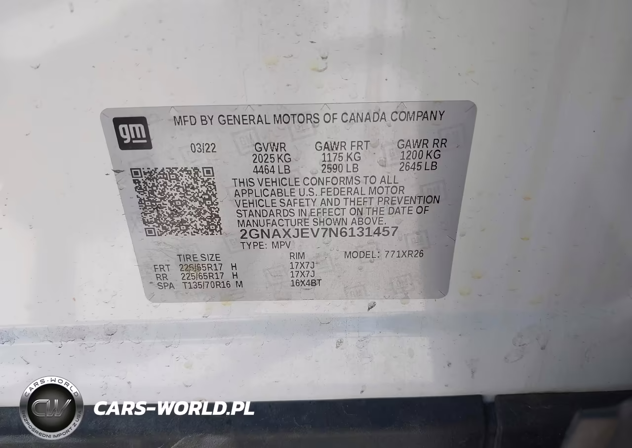 2022 Chevrolet Equinox Fwd 2Fl VIN:2GNAXJEV7N6131457 - 9