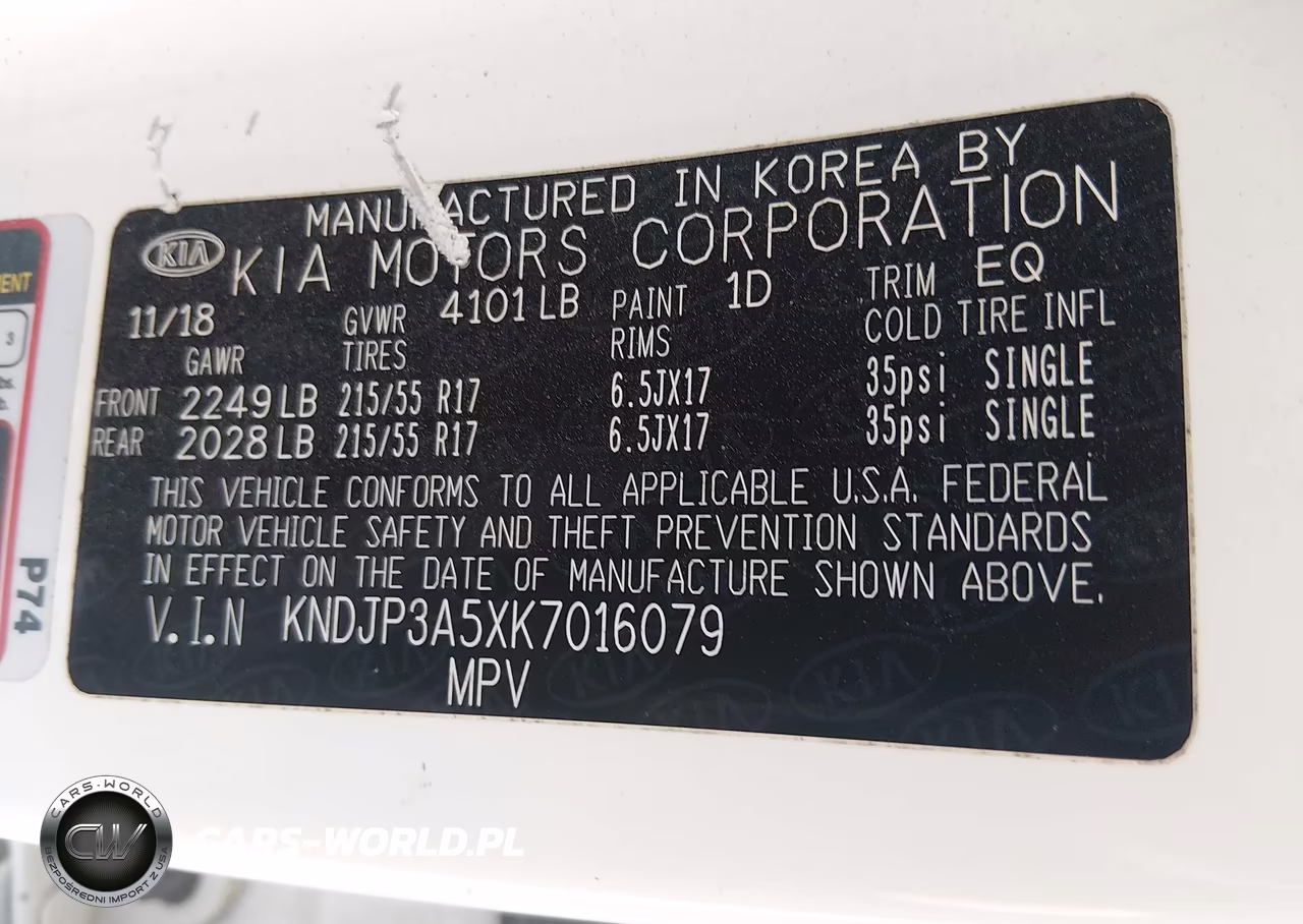 2019 Kia Soul + VIN:KNDJP3A5XK7016079 - 9