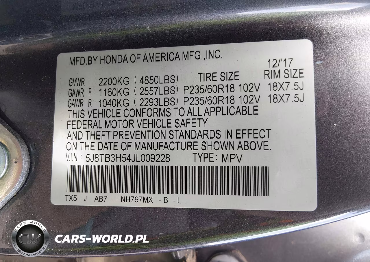 2018 Acura Rdx Technology Package-W-Technology-Acurawatch Plus Pkg VIN:5J8TB3H54JL009228 - 9