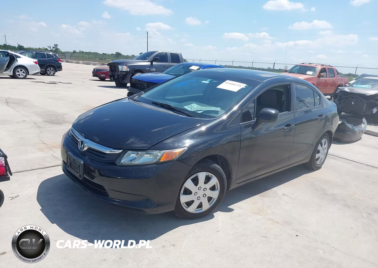 2012 Honda Civic Lx VIN:2HGFB2F55CH608925 - 2