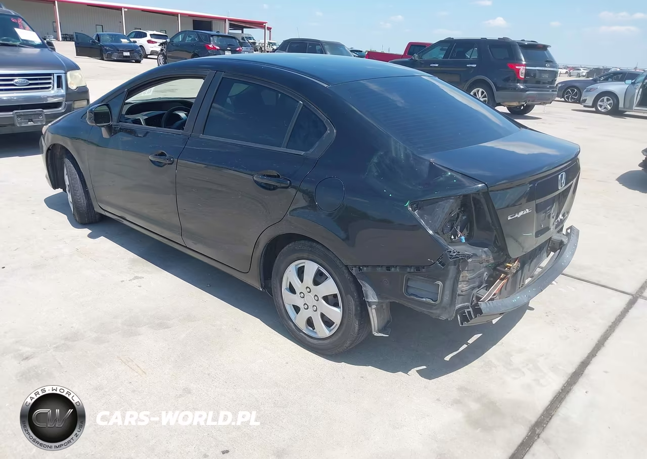 2012 Honda Civic Lx VIN:2HGFB2F55CH608925 - 3