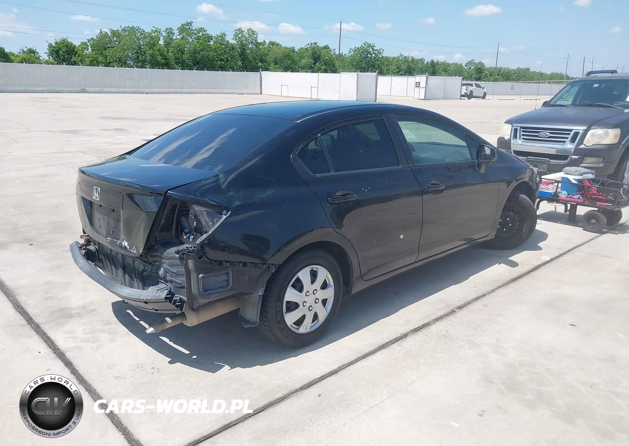 2012 Honda Civic Lx VIN:2HGFB2F55CH608925 - 4