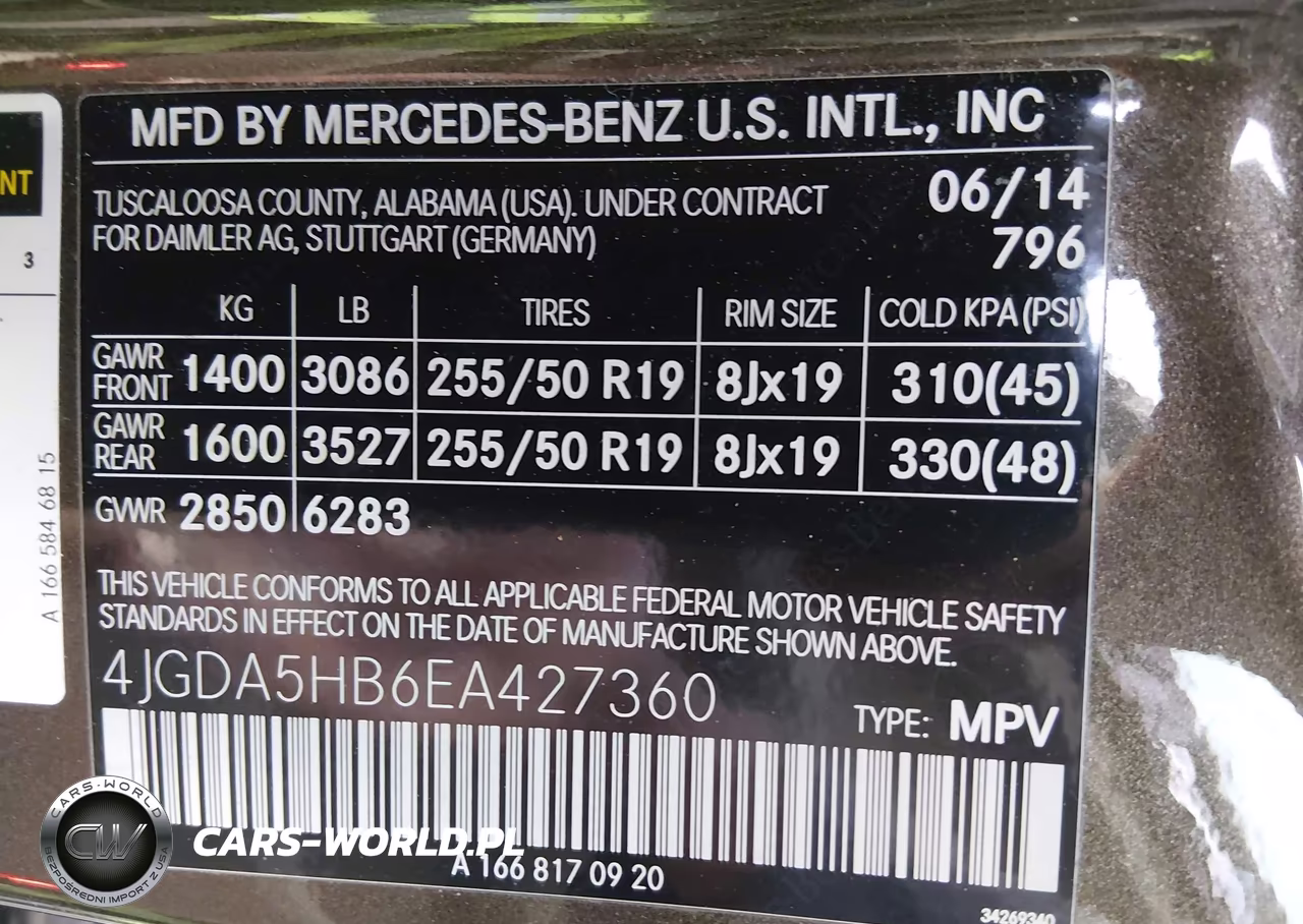 2014 Mercedes-Benz Ml 350 4Matic VIN:4JGDA5HB6EA427360 - 9