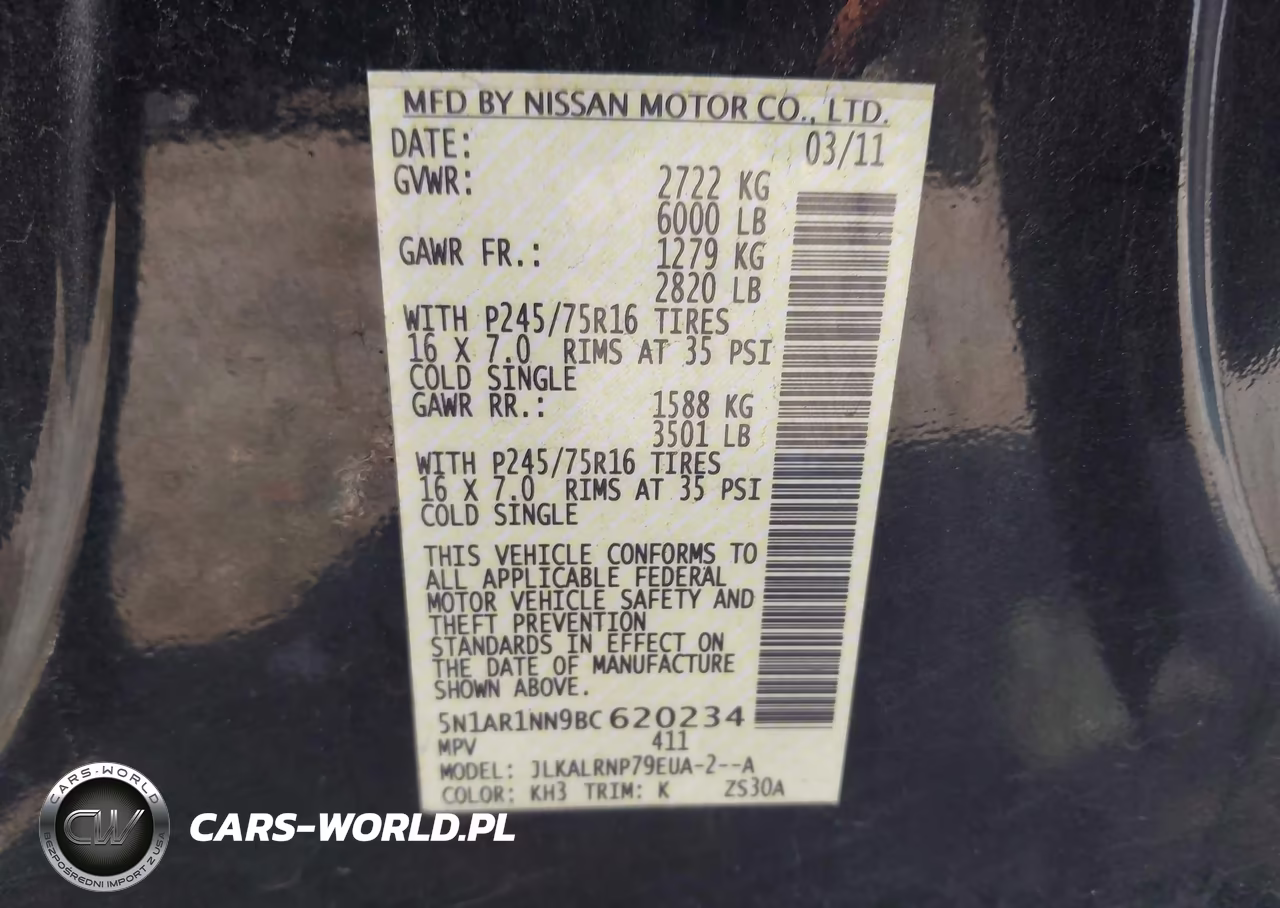 2011 Nissan Pathfinder S VIN:5N1AR1NN9BC620234 - 9