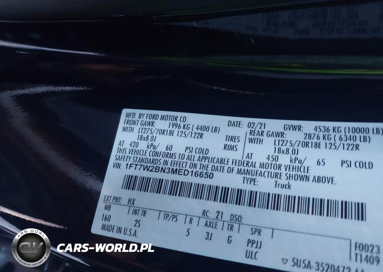 2021 Ford F-250 Xlt VIN:1FT7W2BN3MED16650 - 9