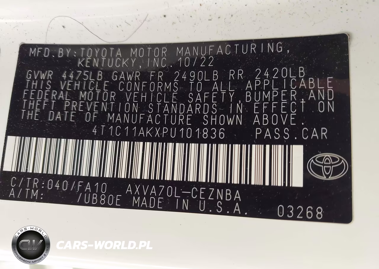 2023 Toyota Camry Le VIN:4T1C11AKXPU101836 - 9