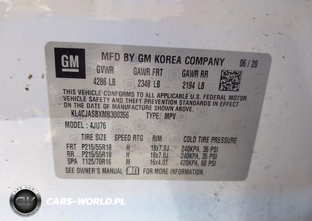 2021 Buick Encore Fwd Preferred VIN:KL4CJASBXMB300356 - 9