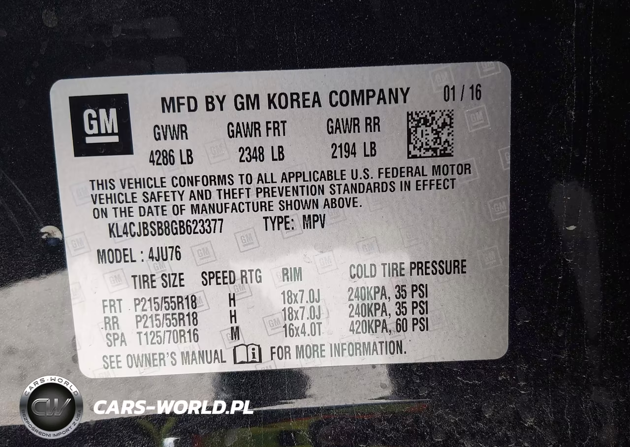 2016 Buick Encore Convenience VIN:KL4CJBSB8GB623377 - 9
