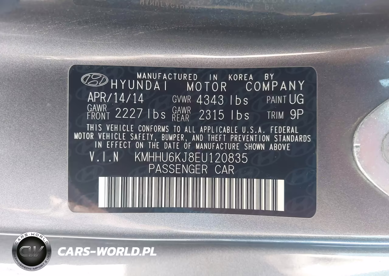 2014 Hyundai Genesis 3.8 R-Spec VIN:KMHHU6KJ8EU120835 - 9