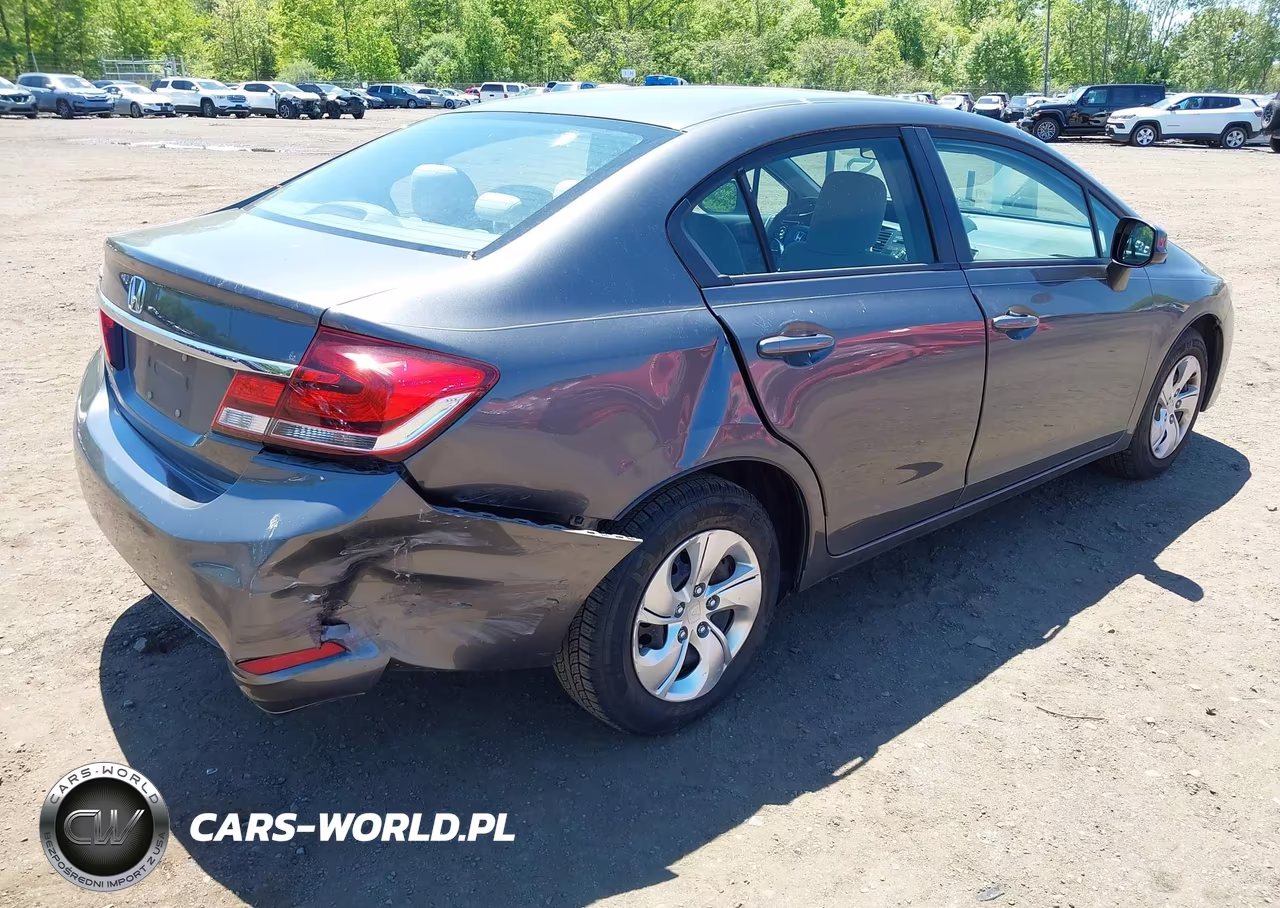 2013 Honda Civic Lx VIN:2HGFB2F51DH551687 - 4