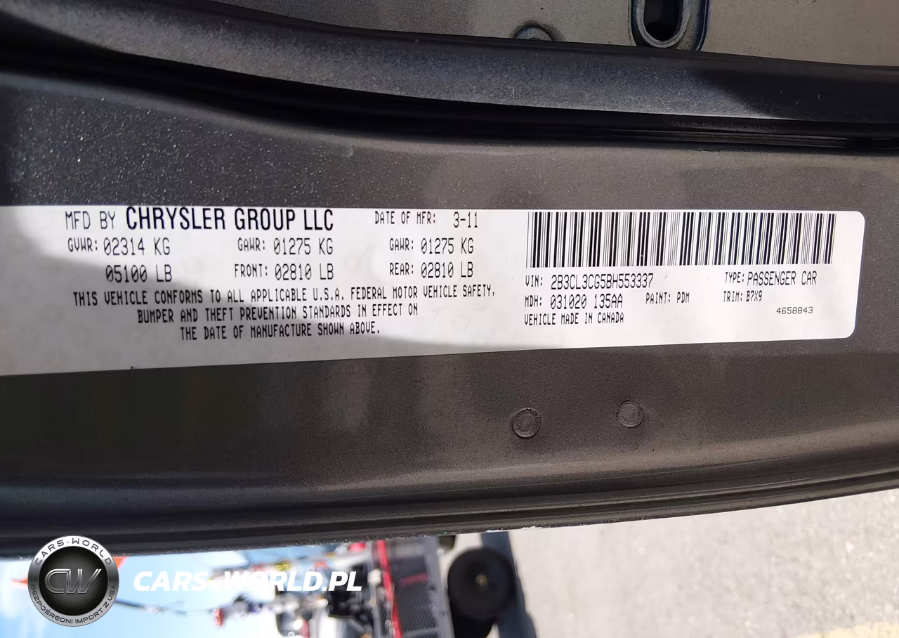 2011 Dodge Charger VIN:2B3CL3CG5BH553337 - 9