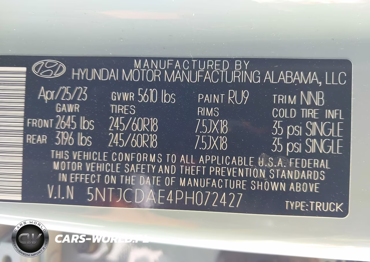 2023 Hyundai Santa Cruz Sel VIN:5NTJCDAE4PH072427 - 9