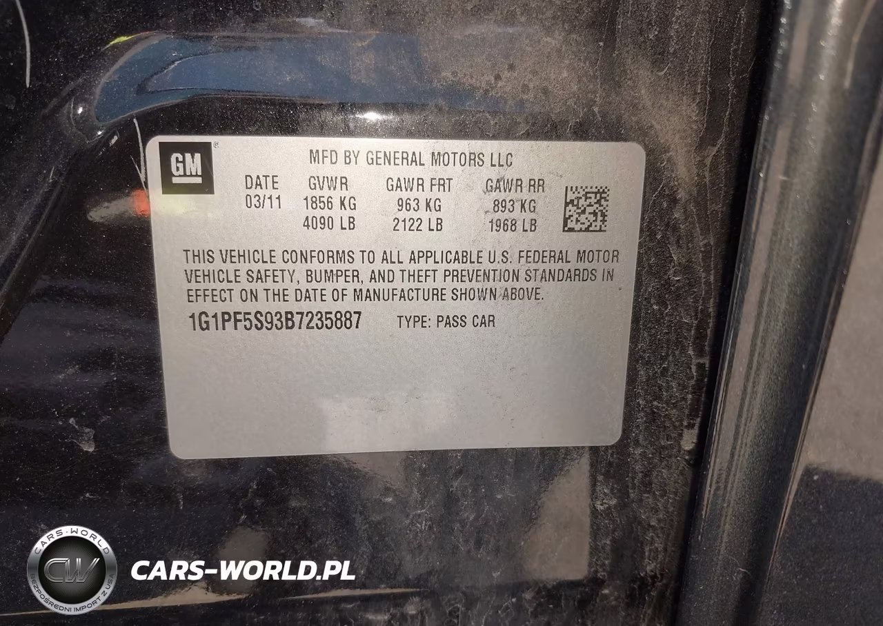 2011 Chevrolet Cruze 1Lt VIN:1G1PF5S93B7235887 - 9