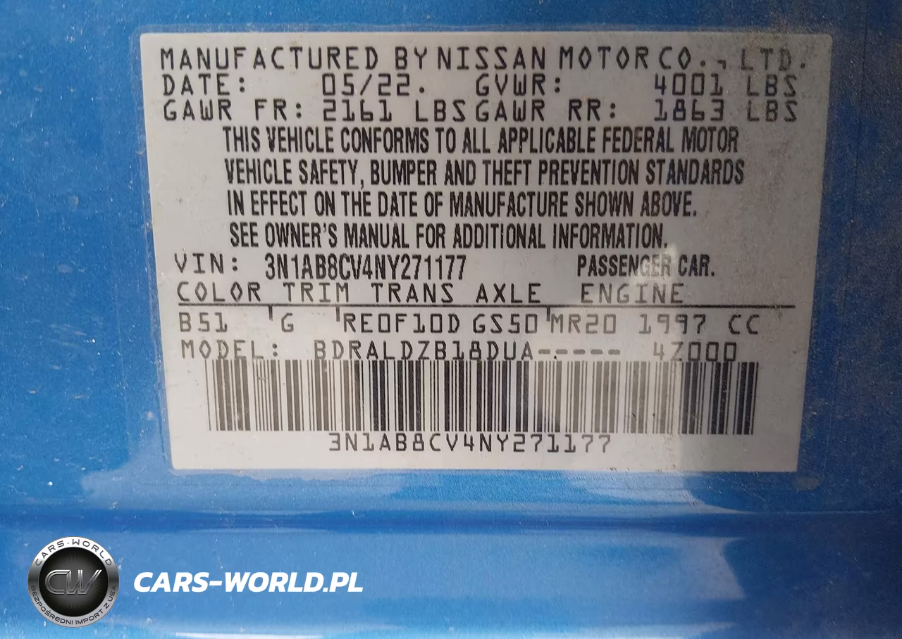 2022 Nissan Sentra Sv Xtronic Cvt VIN:3N1AB8CV4NY271177 - 9