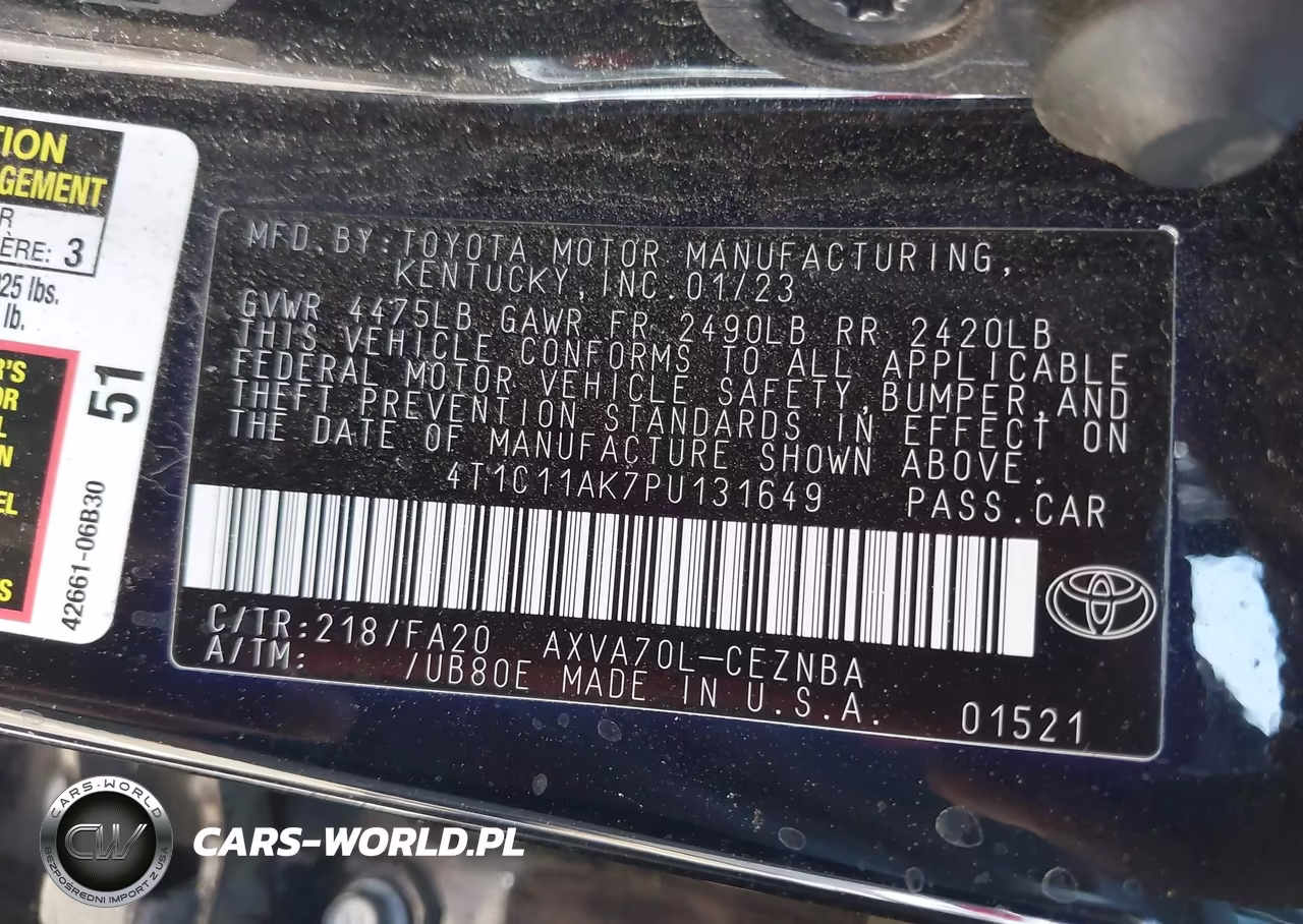 2023 Toyota Camry Le VIN:4T1C11AK7PU131649 - 9