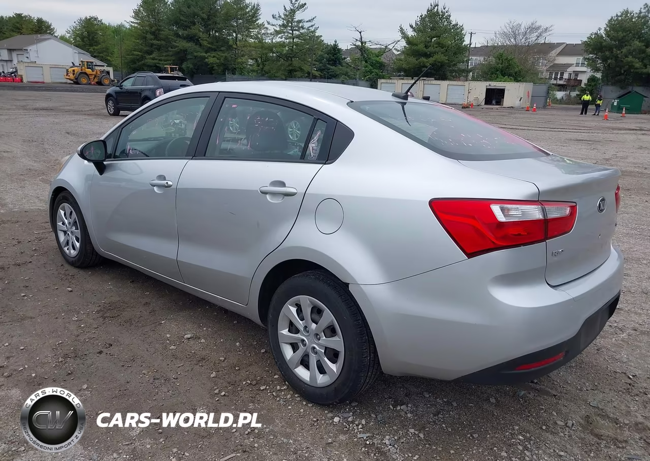 2013 Kia Rio Lx VIN:KNADM4A36D6178324 - 3