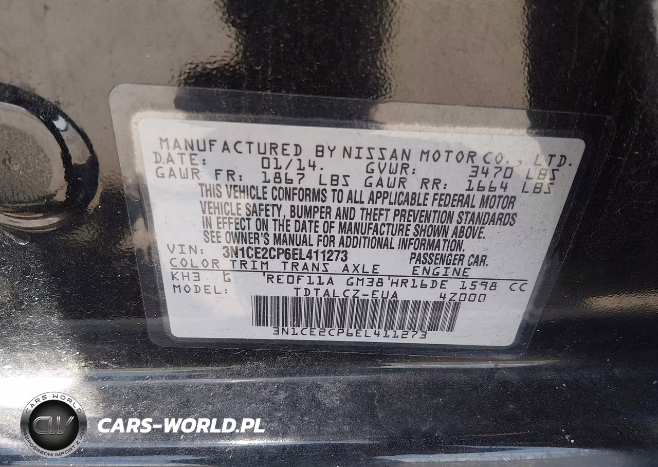 2014 Nissan Versa Note S Plus VIN:3N1CE2CP6EL411273 - 9