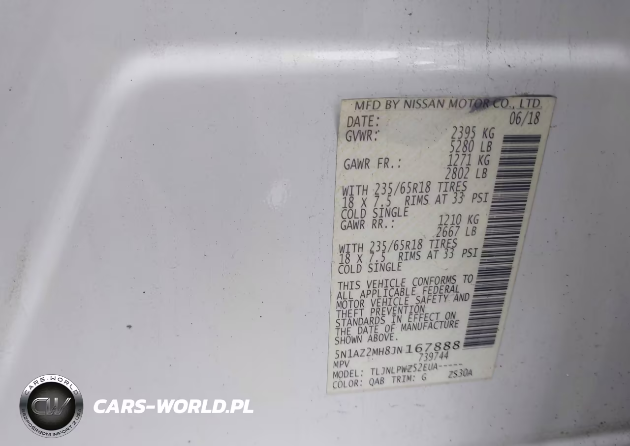 2018 Nissan Murano S VIN:5N1AZ2MH8JN167888 - 9