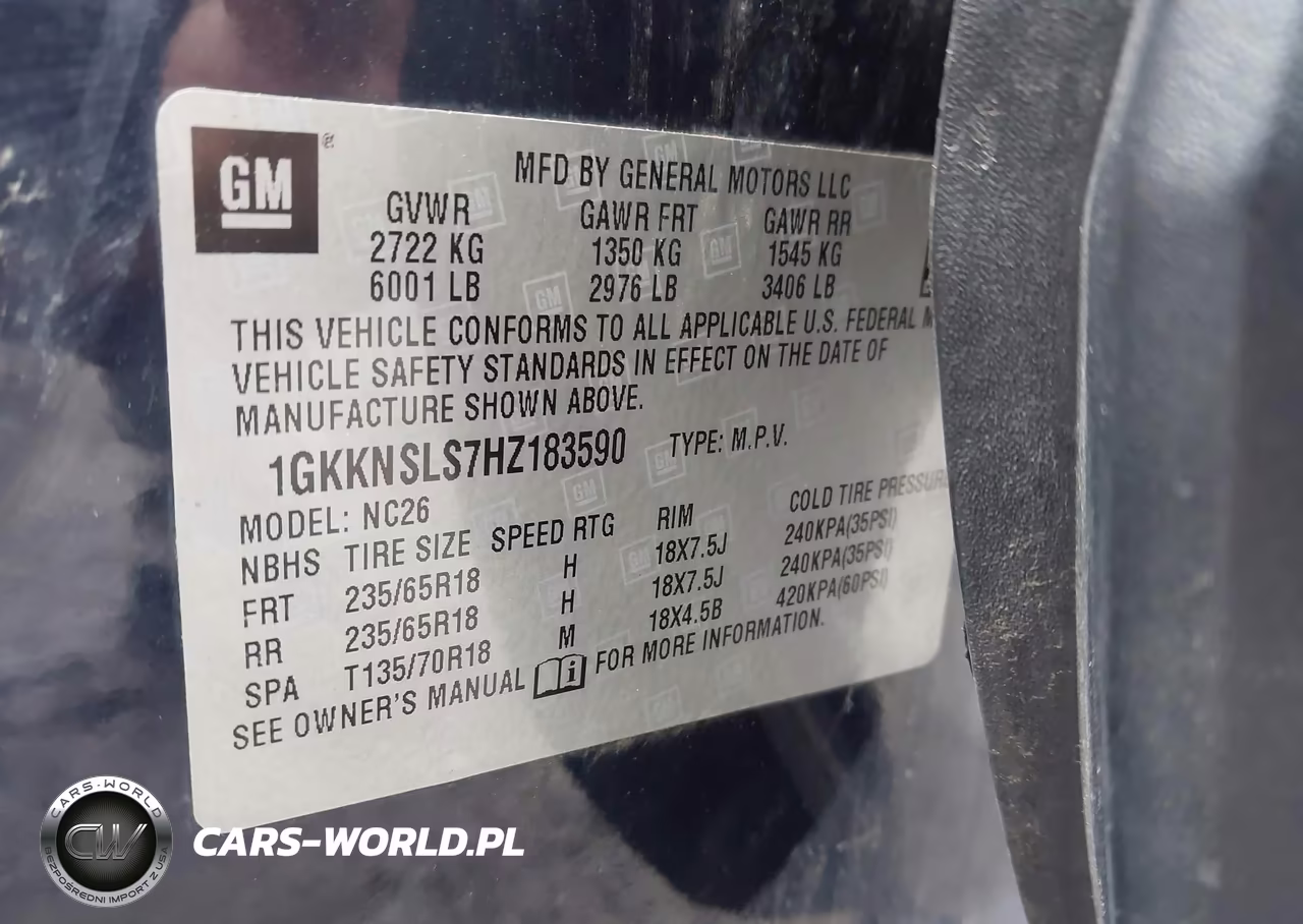 2017 GMC Acadia Sle-2 VIN:1GKKNSLS7HZ183590 - 9