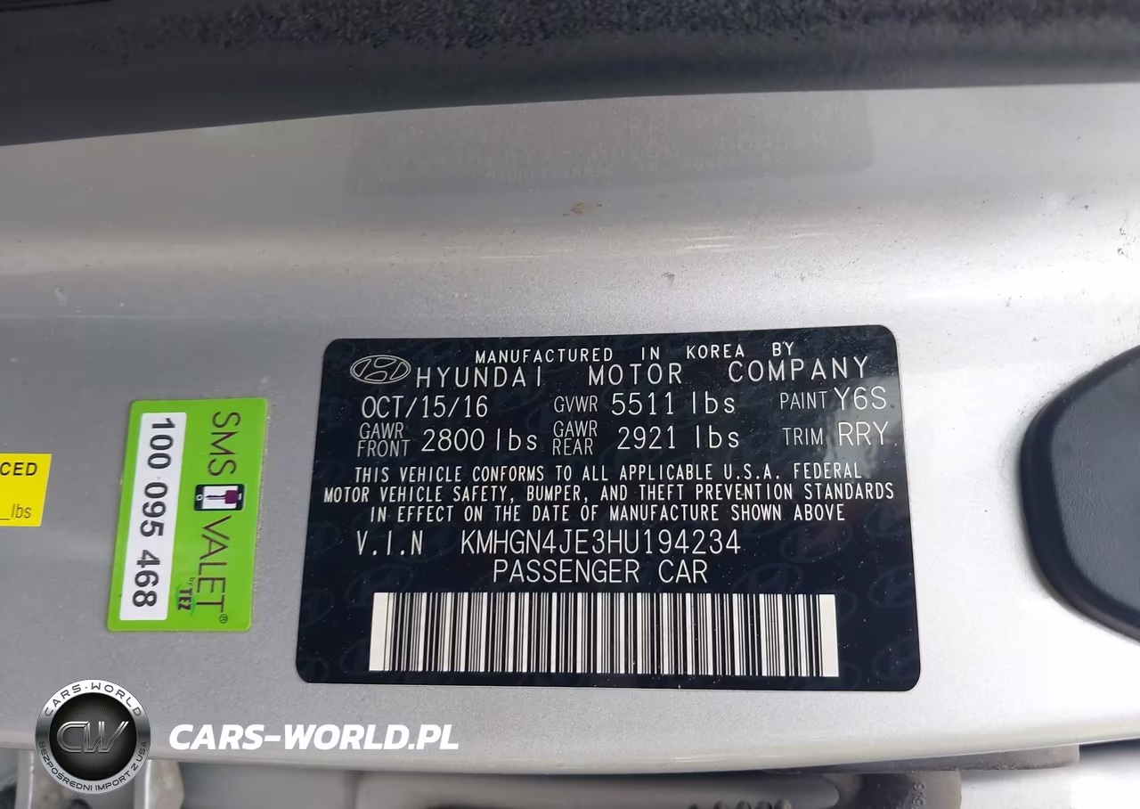 2017 Genesis G80 3.8 VIN:KMHGN4JE3HU194234 - 9