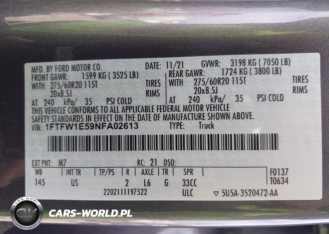 2022 Ford F-150 Xlt VIN:1FTFW1E59NFA02613 - 9