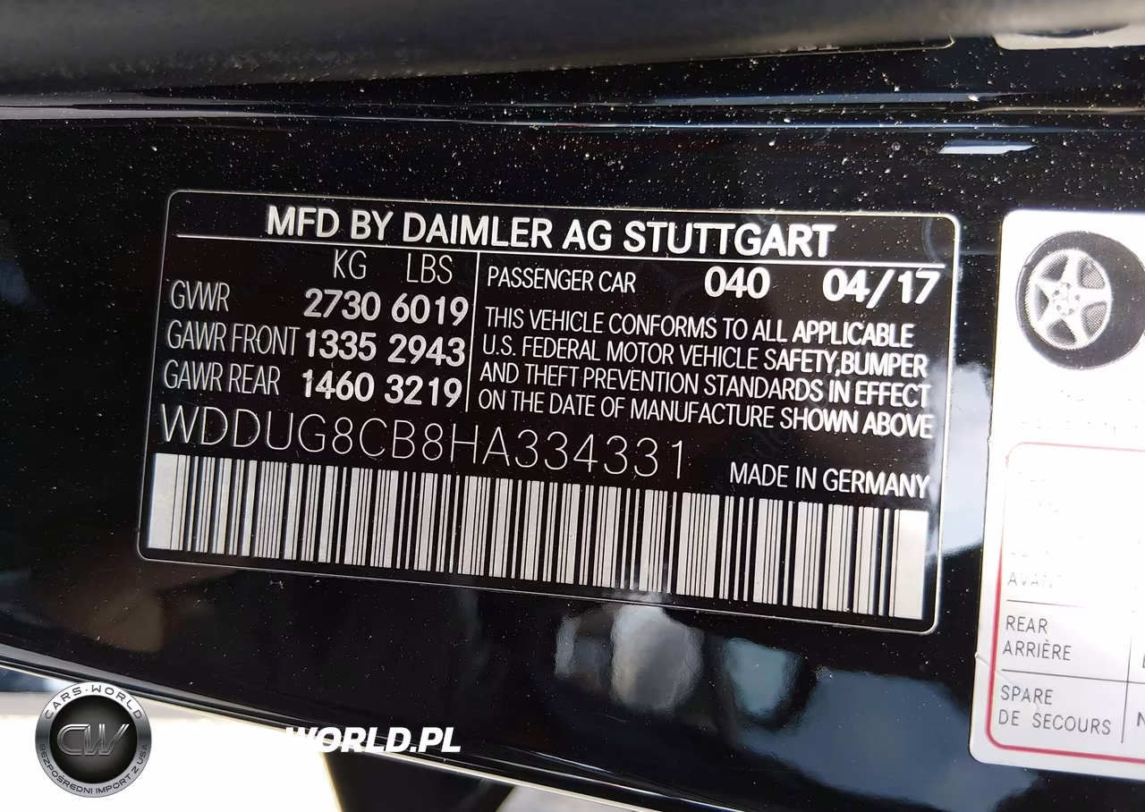 2017 Mercedes-Benz S 550 VIN:WDDUG8CB8HA334331 - 9