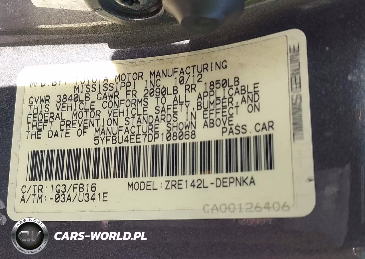 2013 Toyota Corolla Le VIN:5YFBU4EE7DP108068 - 9